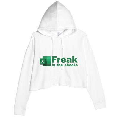 Freak In The Excel Sheets Crop Fleece Hoodie