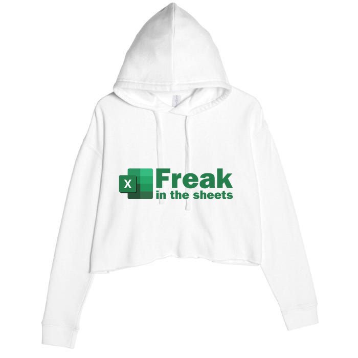 Freak In The Excel Sheets Crop Fleece Hoodie