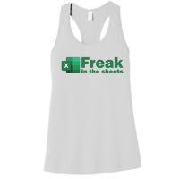 Freak In The Excel Sheets Women's Racerback Tank