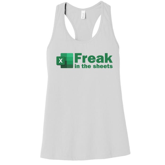 Freak In The Excel Sheets Women's Racerback Tank