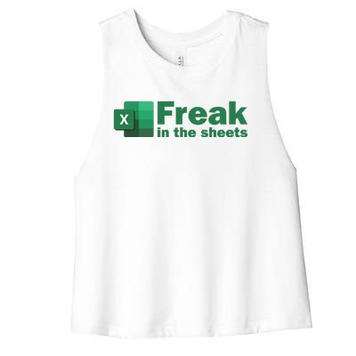 Freak In The Excel Sheets Women's Racerback Cropped Tank