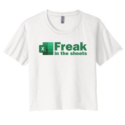 Freak In The Excel Sheets Women's Crop Top Tee