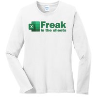 Freak In The Excel Sheets Ladies Long Sleeve Shirt