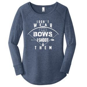 Funny In Trend I Don't Bows I Shoot Them Gift Women's Perfect Tri Tunic Long Sleeve Shirt