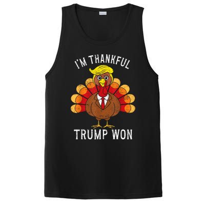 Funny IM Thankful Trump Won Took America Back Thanksgiving PosiCharge Competitor Tank