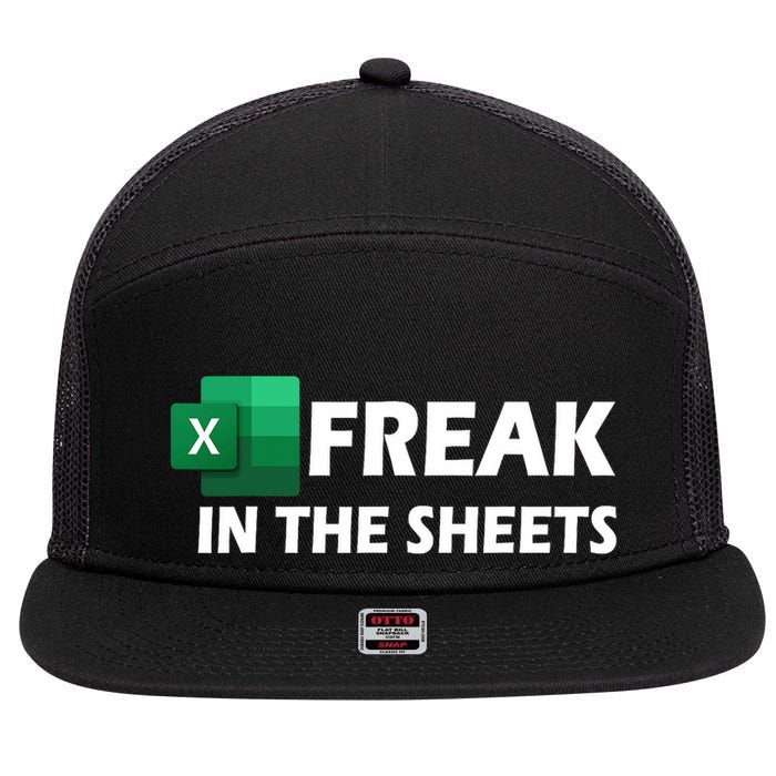 Freak In The Sheets Excel Freak In The Spreadsheets 7 Panel Mesh Trucker Snapback Hat