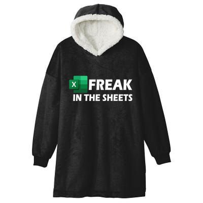 Freak In The Sheets Excel Freak In The Spreadsheets Hooded Wearable Blanket