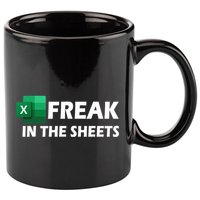 Freak In The Sheets Excel Freak In The Spreadsheets 11oz C Handle Ceramic Mug