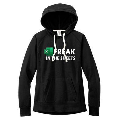 Freak In The Sheets Excel Freak In The Spreadsheets Women's Fleece Hoodie