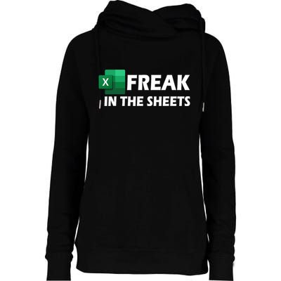 Freak In The Sheets Excel Freak In The Spreadsheets Womens Funnel Neck Pullover Hood