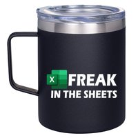 Freak In The Sheets Excel Freak In The Spreadsheets 12oz Stainless Steel Coffee Mug