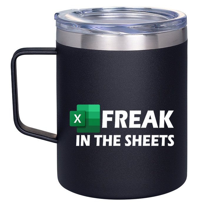 Freak In The Sheets Excel Freak In The Spreadsheets 12oz Stainless Steel Coffee Mug