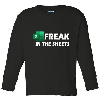 Freak In The Sheets Excel Freak In The Spreadsheets Toddler Long Sleeve Shirt