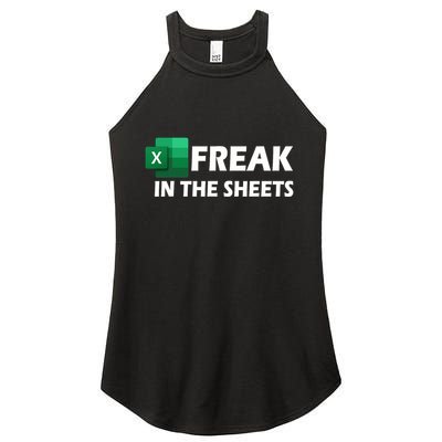 Freak In The Sheets Excel Freak In The Spreadsheets Women's Perfect Tri Rocker Tank