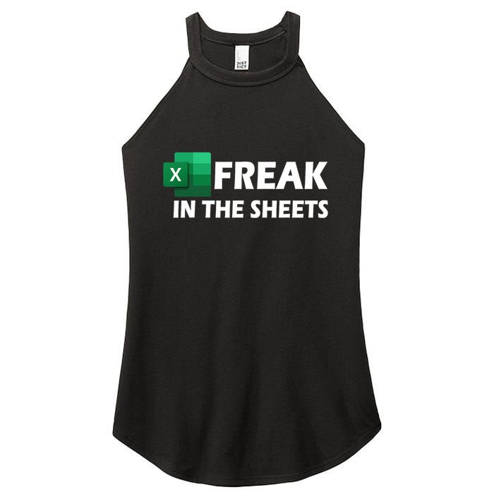 Freak In The Sheets Excel Freak In The Spreadsheets Women's Perfect Tri Rocker Tank