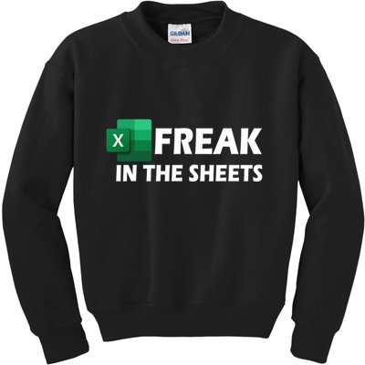 Freak In The Sheets Excel Freak In The Spreadsheets Kids Sweatshirt