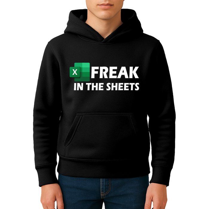 Freak In The Sheets Excel Freak In The Spreadsheets Kids Hoodie