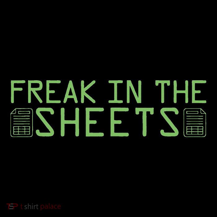 Freak In The Sheets Spreadsheet Guru Humor For Office Full-Length Apron With Pockets