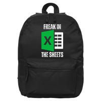 Freak In The Sheets Excel Spreadsheet Funny Office Jokes 16 in Basic Backpack