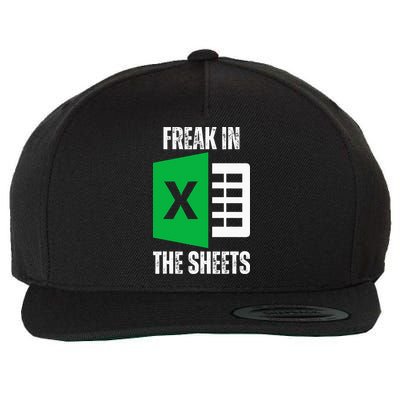 Freak In The Sheets Excel Spreadsheet Funny Office Jokes Wool Snapback Cap