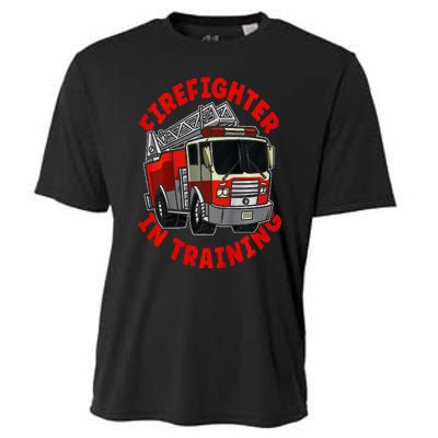 Firefighter In Training  Fire Truck Cooling Performance Crew T-Shirt