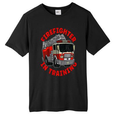 Firefighter In Training  Fire Truck Tall Fusion ChromaSoft Performance T-Shirt