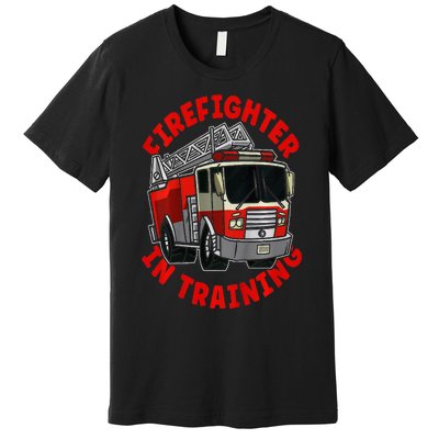 Firefighter In Training  Fire Truck Premium T-Shirt