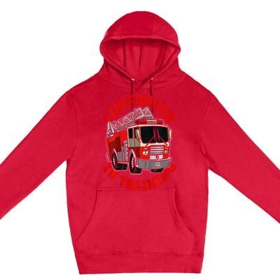 Firefighter In Training  Fire Truck Premium Pullover Hoodie