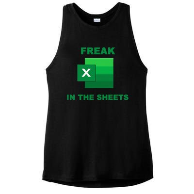 Freak In The Excel Sheets Ladies PosiCharge Tri-Blend Wicking Tank