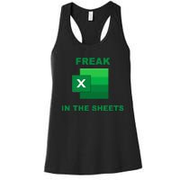 Freak In The Excel Sheets Women's Racerback Tank