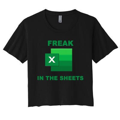 Freak In The Excel Sheets Women's Crop Top Tee