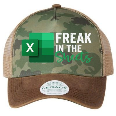 Freak In The Sheets Accountant Funny Spreadsheet Excel Legacy Tie Dye Trucker Hat