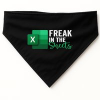 Freak In The Sheets Accountant Funny Spreadsheet Excel USA-Made Doggie Bandana