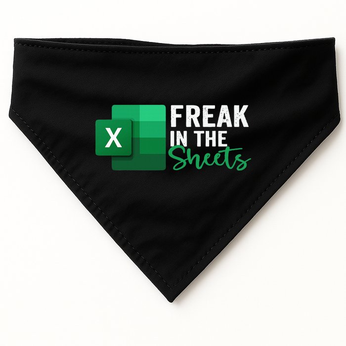 Freak In The Sheets Accountant Funny Spreadsheet Excel USA-Made Doggie Bandana