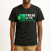 Freak In The Sheets Accountant Funny Spreadsheet Excel Tall T-Shirt