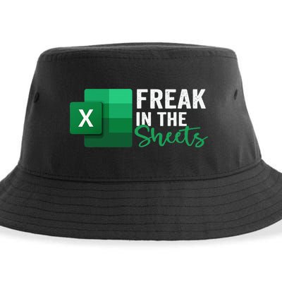 Freak In The Sheets Accountant Funny Spreadsheet Excel Sustainable Bucket Hat
