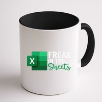 Freak In The Sheets Accountant Funny Spreadsheet Excel Mug