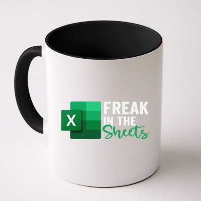 Freak In The Sheets Accountant Funny Spreadsheet Excel Mug