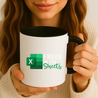 Freak In The Sheets Accountant Funny Spreadsheet Excel Mug
