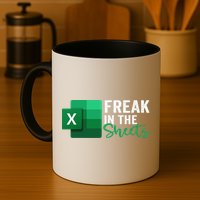 Freak In The Sheets Accountant Funny Spreadsheet Excel Mug