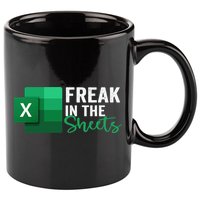 Freak In The Sheets Accountant Funny Spreadsheet Excel 11oz C Handle Ceramic Mug