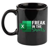 Freak In The Sheets Accountant Funny Spreadsheet Excel 11oz C Handle Ceramic Mug