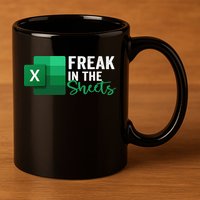 Freak In The Sheets Accountant Funny Spreadsheet Excel 11oz C Handle Ceramic Mug