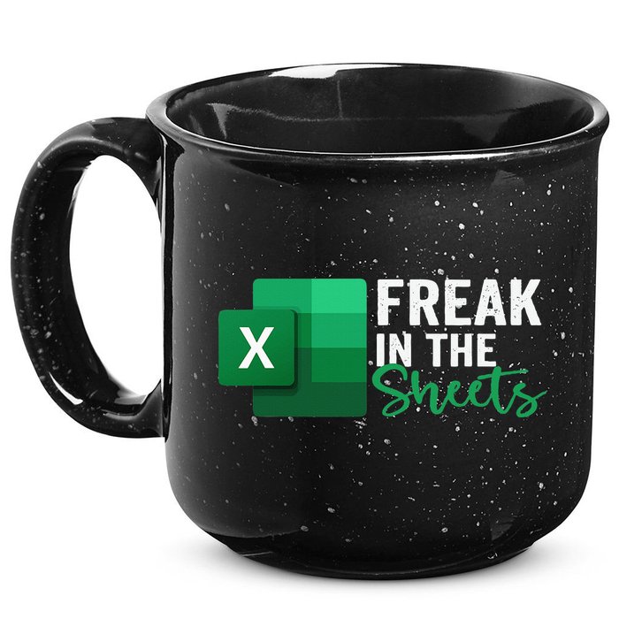 Freak In The Sheets Accountant Funny Spreadsheet Excel 15oz Campfire Ceramic Mug