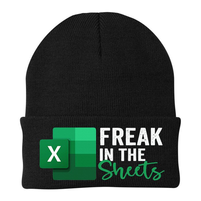 Freak In The Sheets Accountant Funny Spreadsheet Excel Knit Cap Winter Beanie
