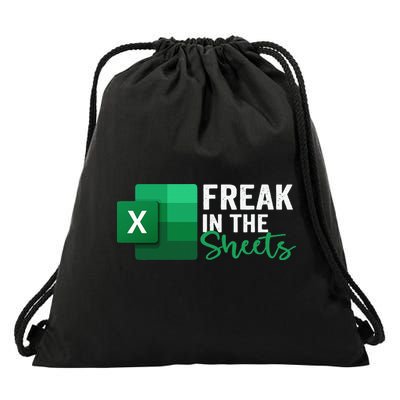 Freak In The Sheets Accountant Funny Spreadsheet Excel Drawstring Bag