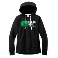 Freak In The Sheets Accountant Funny Spreadsheet Excel Women's Fleece Hoodie