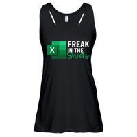 Freak In The Sheets Accountant Funny Spreadsheet Excel Ladies Essential Flowy Tank