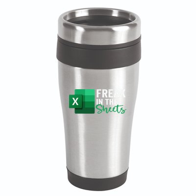 Freak In The Sheets Accountant Funny Spreadsheet Excel 16oz Travel Tumbler