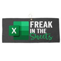 Freak In The Sheets Accountant Funny Spreadsheet Excel Large Microfiber Waffle Golf Towel